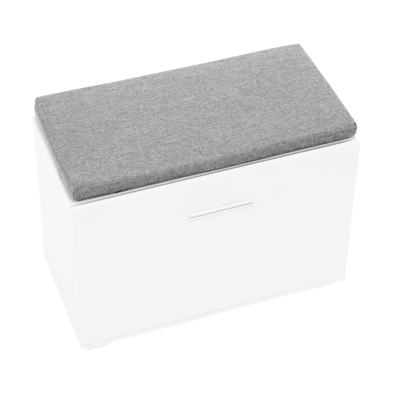 Casa si Gradina - Mobilier - Organizare si depozitare - Bancute - Banca cu pantofar, alb/gri, BOKSA - Infinity.ro