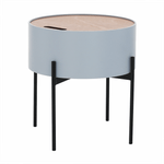 Casa si Gradina - Mobilier - Scaune si fotolii - Tabureti - Taburet cu spatiu de depozitare, gri/natural/negru, MOSAI - Infinity.ro