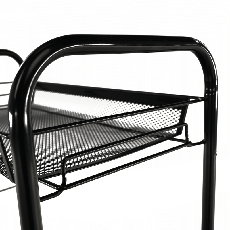 Casa si Gradina - Bucatarie si vesela - Ustensile bucatarie - Cosuri servire - Carucior de servire, negru, MYRIS - Infinity.ro