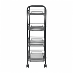 Casa si Gradina - Bucatarie si vesela - Ustensile bucatarie - Cosuri servire - Carucior de servire, negru, MYRIS - Infinity.ro