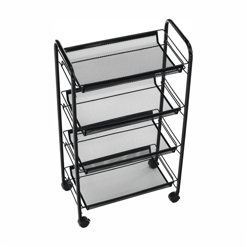 Casa si Gradina - Bucatarie si vesela - Ustensile bucatarie - Cosuri servire - Carucior de servire, negru, MYRIS - Infinity.ro