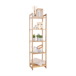 Casa si Gradina - Mobilier - Biblioteci si rafturi - Rafturi - Polita cu 5 rafturi, bambus natural, TIPUL IMPEROR 3 - Infinity.ro
