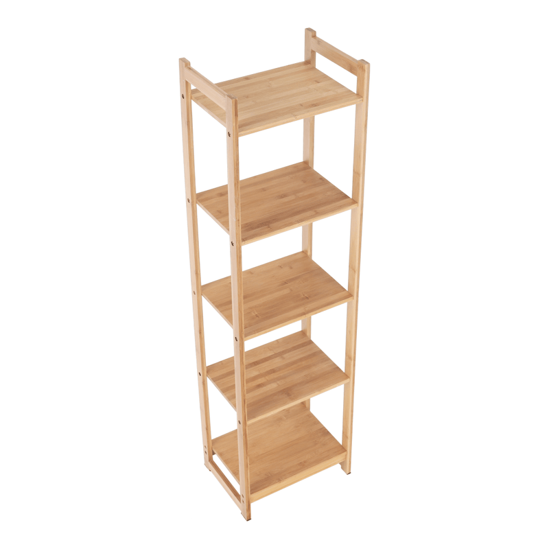 Casa si Gradina - Mobilier - Biblioteci si rafturi - Rafturi - Polita cu 5 rafturi, bambus natural, TIPUL IMPEROR 3 - Infinity.ro