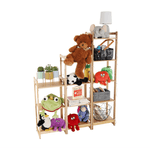 Casa si Gradina - Mobilier - Biblioteci si rafturi - Rafturi - Polita cu 5 rafturi, bambus natural, TIPUL IMPEROR 3 - Infinity.ro