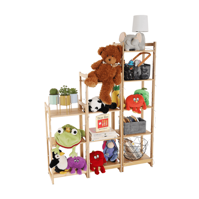 Casa si Gradina - Mobilier - Biblioteci si rafturi - Rafturi - Polita cu 5 rafturi, bambus natural, TIPUL IMPEROR 3 - Infinity.ro