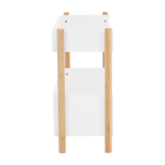 Casa si Gradina - Mobilier - Biblioteci si rafturi - Rafturi - Etajera cu 2 rafturi, bambus natural / alb, BALTIKA TYPE 1 - Infinity.ro