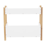Casa si Gradina - Mobilier - Biblioteci si rafturi - Rafturi - Etajera cu 2 rafturi, bambus natural / alb, BALTIKA TYPE 1 - Infinity.ro