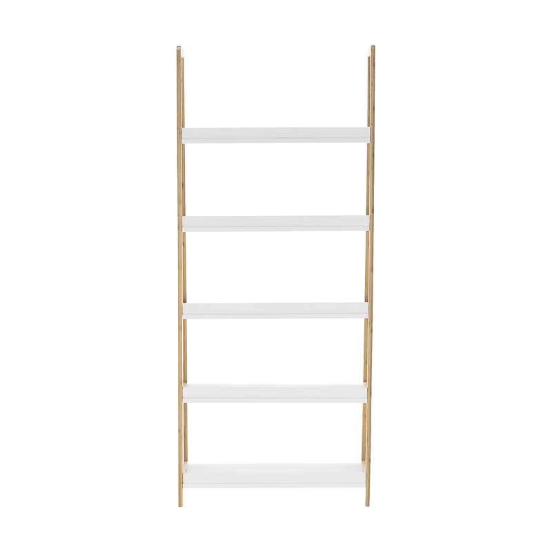 Casa si Gradina - Mobilier - Biblioteci si rafturi - Rafturi - Etajera cu 5 rafturi, alb/natural, KOEN TYP 3 - Infinity.ro