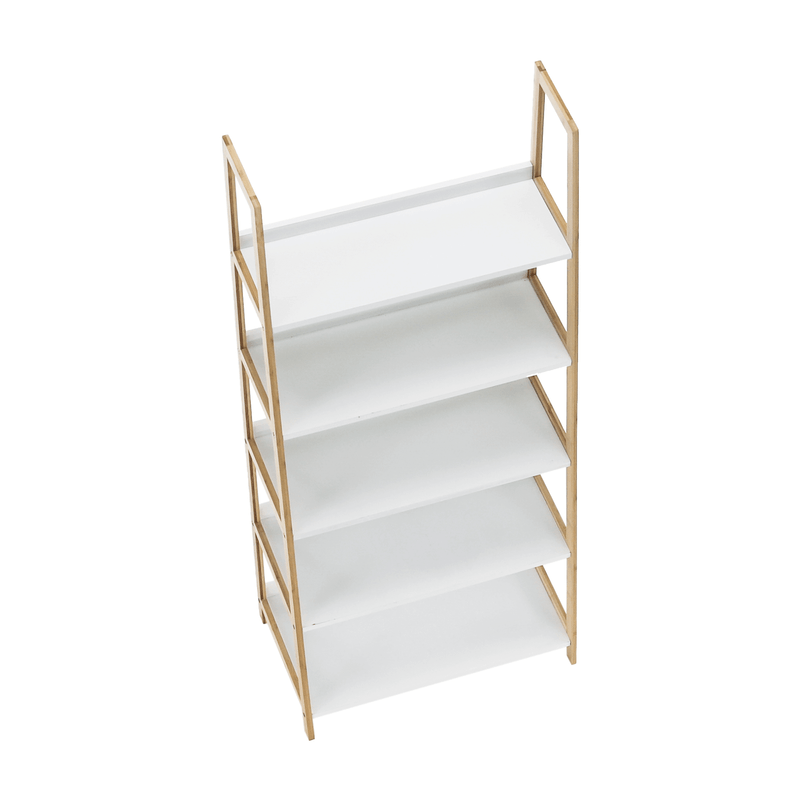Casa si Gradina - Mobilier - Biblioteci si rafturi - Rafturi - Etajera cu 5 rafturi, alb/natural, KOEN TYP 3 - Infinity.ro