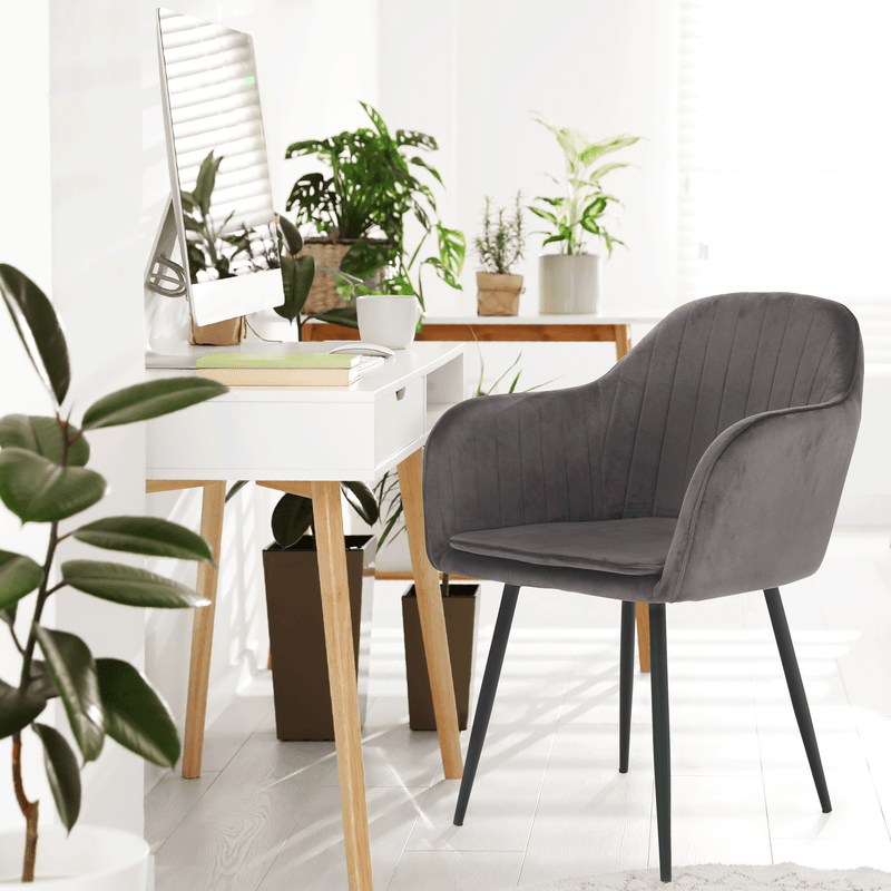 Casa si Gradina - Mobilier - Scaune si fotolii - Fotolii - Fotoliu de design, tesatura catifea gri, ZIRKON - Infinity.ro