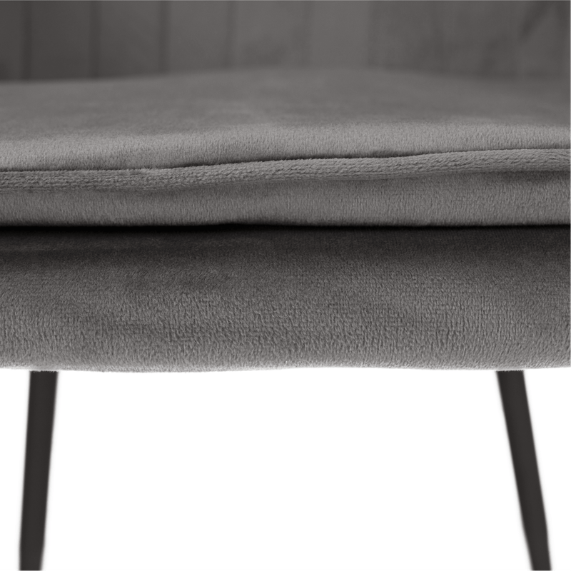 Casa si Gradina - Mobilier - Scaune si fotolii - Fotolii - Fotoliu de design, tesatura catifea gri, ZIRKON - Infinity.ro