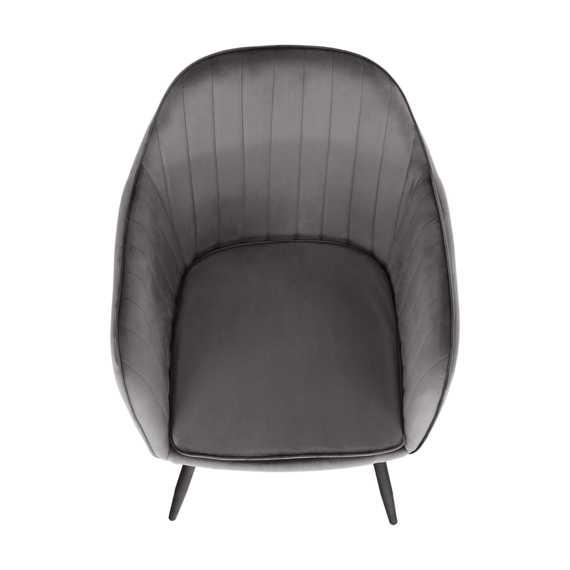 Casa si Gradina - Mobilier - Scaune si fotolii - Fotolii - Fotoliu de design, tesatura catifea gri, ZIRKON - Infinity.ro