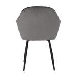 Casa si Gradina - Mobilier - Scaune si fotolii - Fotolii - Fotoliu de design, tesatura catifea gri, ZIRKON - Infinity.ro