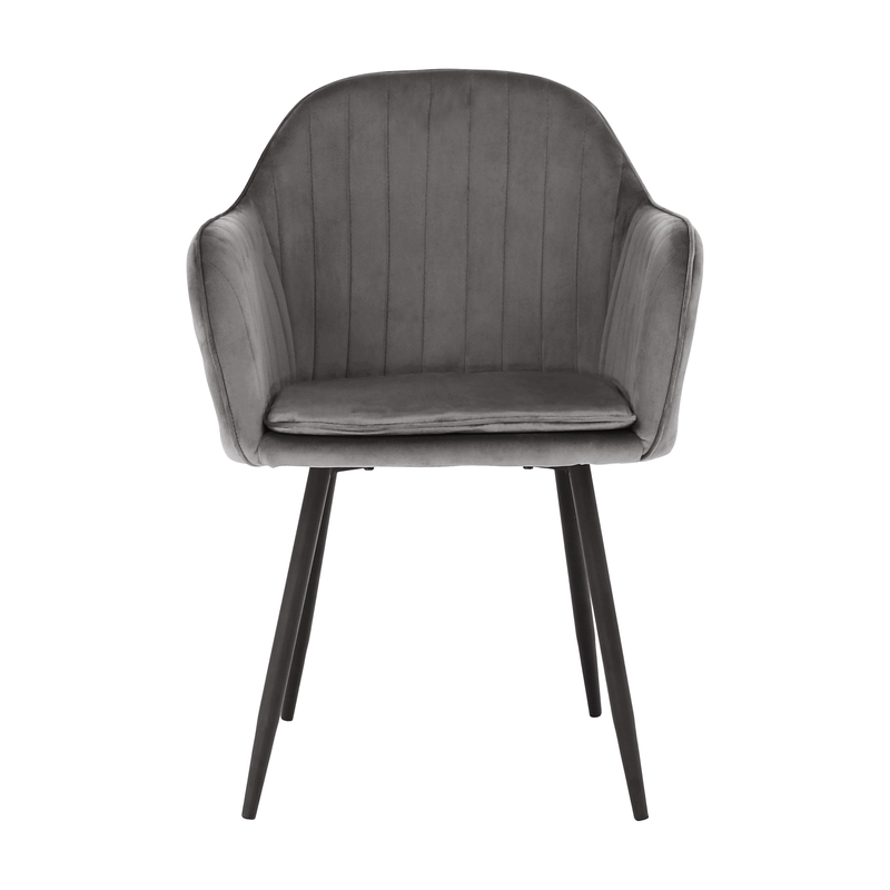 Casa si Gradina - Mobilier - Scaune si fotolii - Fotolii - Fotoliu de design, tesatura catifea gri, ZIRKON - Infinity.ro