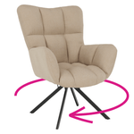 Casa si Gradina - Mobilier - Scaune si fotolii - Scaune - Scaun de design ţesatura bej, KOMODO - Infinity.ro