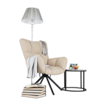 Casa si Gradina - Mobilier - Scaune si fotolii - Scaune - Scaun de design ţesatura bej, KOMODO - Infinity.ro