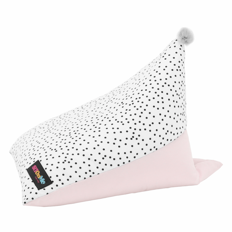 Casa si Gradina - Mobilier - Scaune si fotolii - Fotolii - Fotoliu tip sac, alb/roz/gri, POMPOM - Infinity.ro