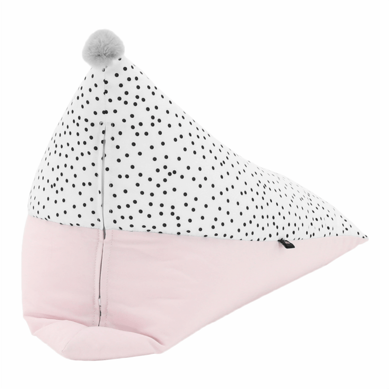 Casa si Gradina - Mobilier - Scaune si fotolii - Fotolii - Fotoliu tip sac, alb/roz/gri, POMPOM - Infinity.ro