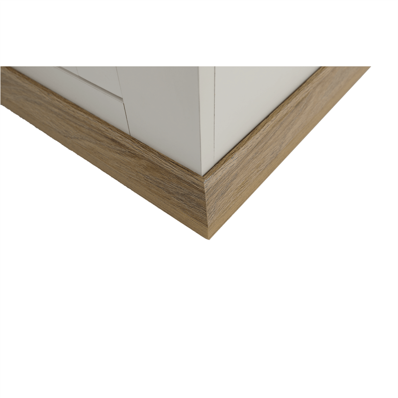 Casa si Gradina - Mobilier - Mese si birouri - Masute de cafea - Masa RTV MZ15, alb / stejar grand, LEON - Infinity.ro