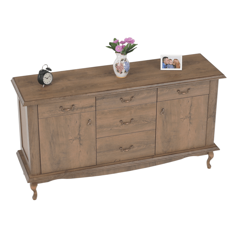 Casa si Gradina - Mobilier - Comode si corpuri - Comode - Scrin DA7, stejar lefkas, VILAR - Infinity.ro