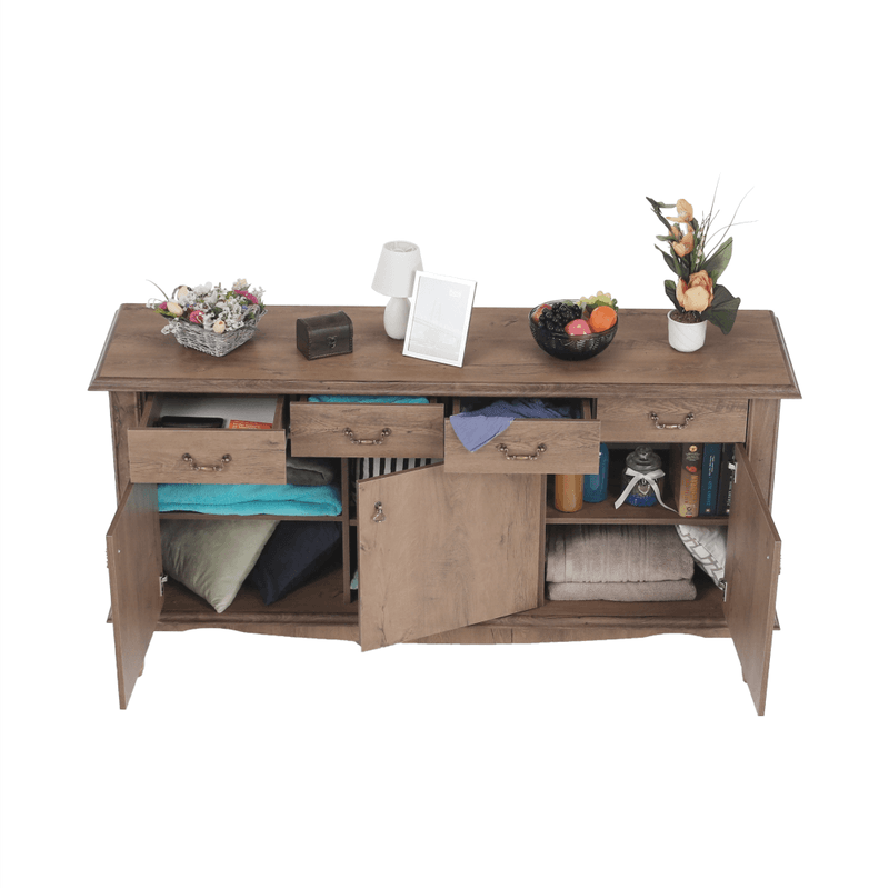 Casa si Gradina - Mobilier - Comode si corpuri - Comode - Scrin DA6, stejar lefkas, VILAR - Infinity.ro