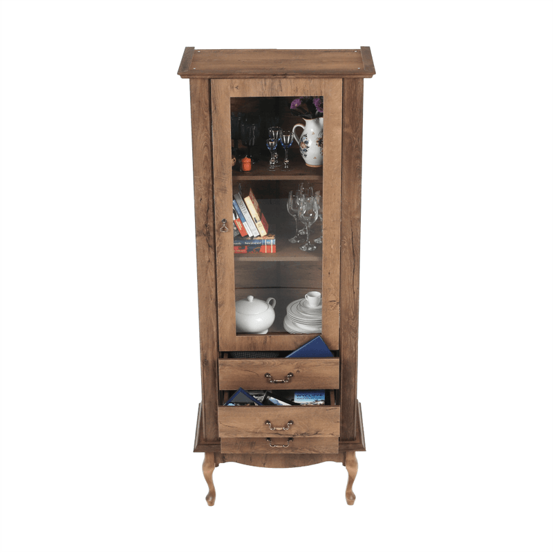 Casa si Gradina - Mobilier - Dulapuri si sifoniere - Dulapuri - Vitrina DA4, stejar lefkas, VILAR - Infinity.ro