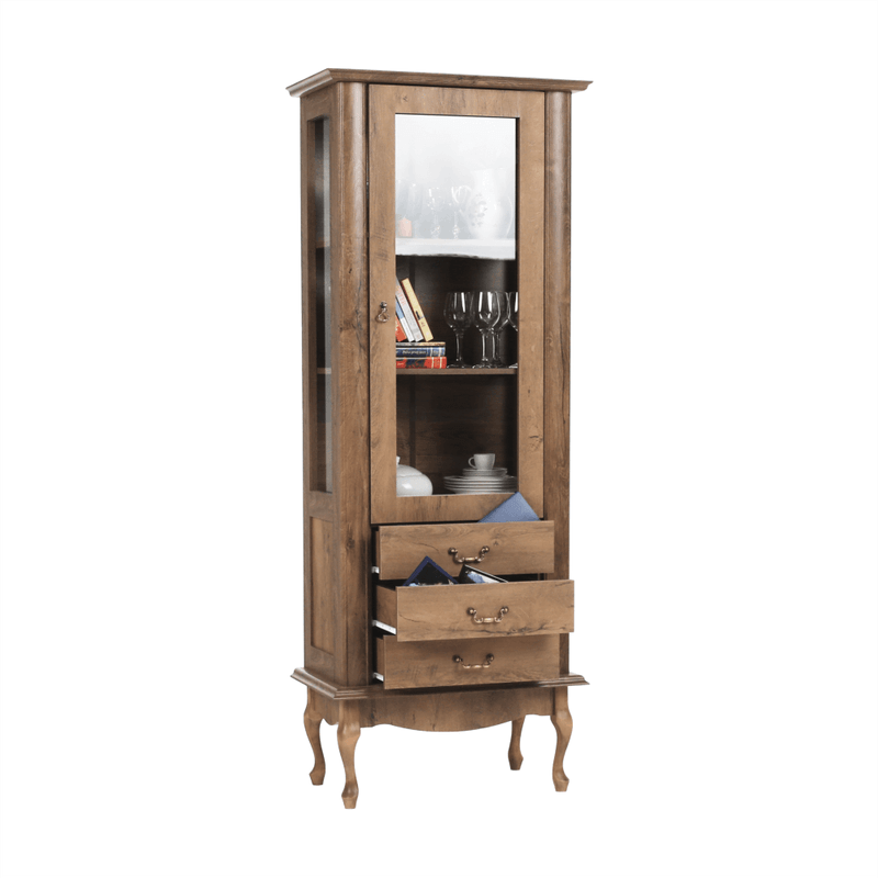 Casa si Gradina - Mobilier - Dulapuri si sifoniere - Dulapuri - Vitrina DA4, stejar lefkas, VILAR - Infinity.ro