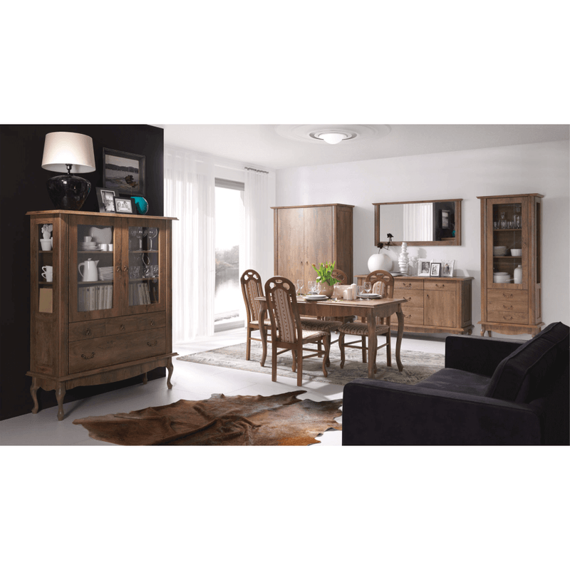 Casa si Gradina - Mobilier - Dulapuri si sifoniere - Dulapuri - Vitrina DA4, stejar lefkas, VILAR - Infinity.ro