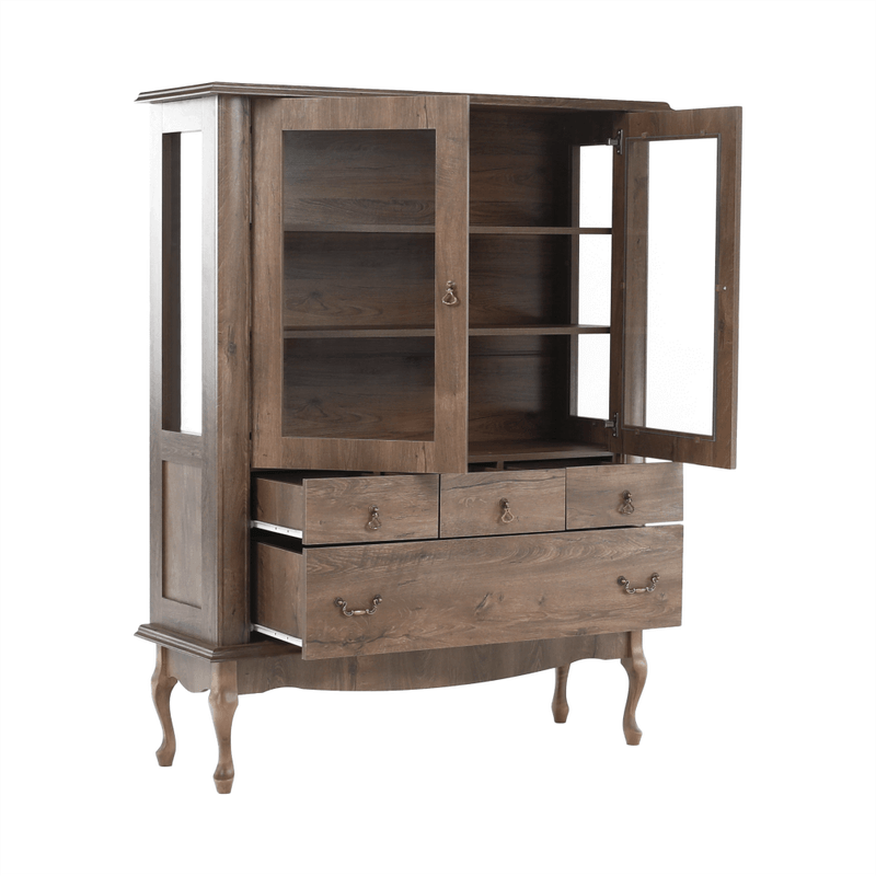Casa si Gradina - Mobilier - Dulapuri si sifoniere - Dulapuri - Vitrina DA5, stejar lefkas, VILAR - Infinity.ro