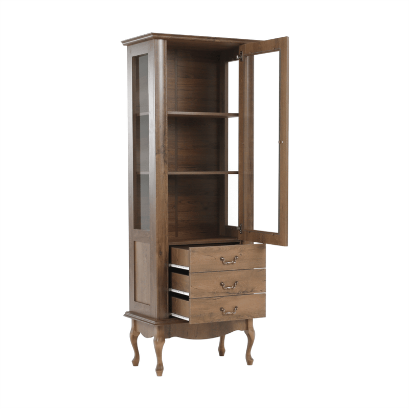 Casa si Gradina - Mobilier - Dulapuri si sifoniere - Dulapuri - Vitrina DA4, stejar lefkas, VILAR - Infinity.ro