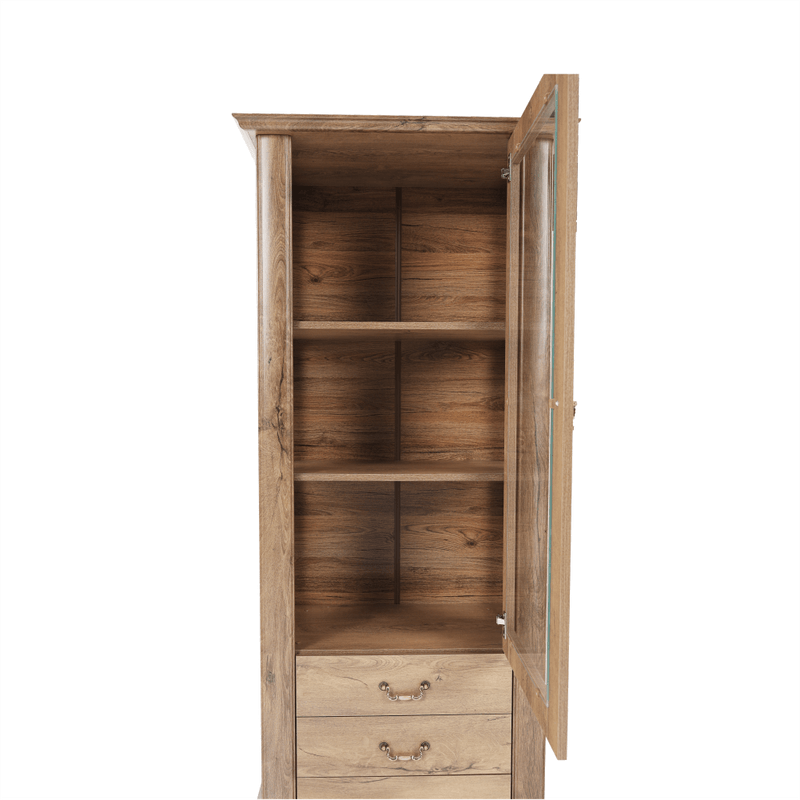 Casa si Gradina - Mobilier - Dulapuri si sifoniere - Dulapuri - Vitrina DA4, stejar lefkas, VILAR - Infinity.ro