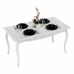 Casa si Gradina - Mobilier - Mese si birouri - Mese bucatarie si dining - Masa dining DA19, pin alb, 146x76 cm, VILAR - Infinity.ro