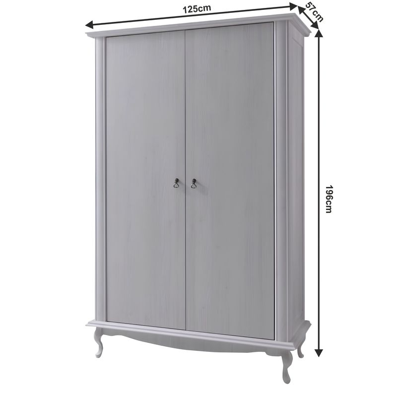 Casa si Gradina - Mobilier - Dulapuri si sifoniere - Dulapuri - Dulap cu spatiu pt.  umerase DA1,  pin alb, VILAR - Infinity.ro