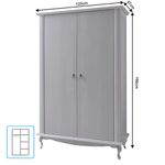 Casa si Gradina - Mobilier - Dulapuri si sifoniere - Dulapuri - Dulap cu spatiu pt.  umerase DA1,  pin alb, VILAR - Infinity.ro