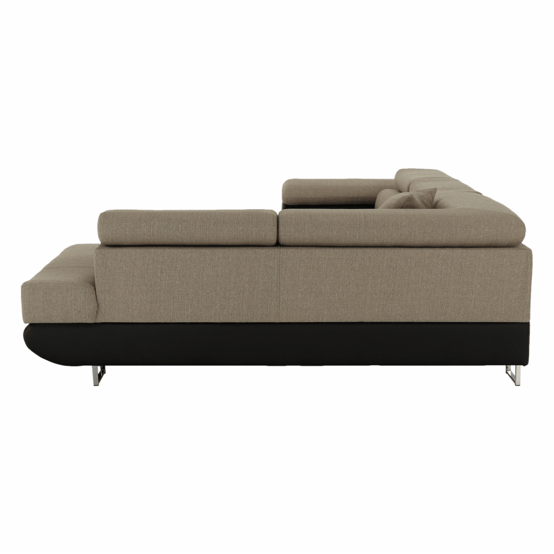 Casa si Gradina - Mobilier - Canapele si coltare - Coltare - Coltar, maro/bej, model dreapta, AMARETO NEW - Infinity.ro