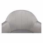 Casa si Gradina - Mobilier - Scaune si fotolii - Scaune - Scaun de birou, material textil din catifea gri deschis / negru, EROL - Infinity.ro