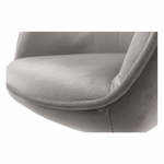 Casa si Gradina - Mobilier - Scaune si fotolii - Scaune - Scaun de birou, material textil din catifea gri deschis / negru, EROL - Infinity.ro