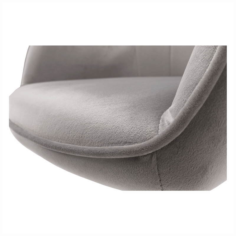 Casa si Gradina - Mobilier - Scaune si fotolii - Scaune - Scaun de birou, material textil din catifea gri deschis / negru, EROL - Infinity.ro