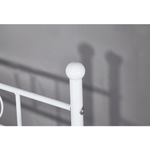 Casa si Gradina - Mobilier - Paturi si accesorii - Paturi - Pat din metal - de o persoana, alb, 90x200, ROZALI - Infinity.ro