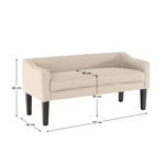 Casa si Gradina - Mobilier - Canapele si coltare - Banchete - Banca, bej, FIRONA - Infinity.ro