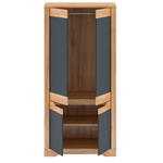 Casa si Gradina - Mobilier - Dulapuri si sifoniere - Dulapuri - Dulap cu spatiu pt. umerase Q, gri craft auriu / gri grafit, FIDEL - Infinity.ro