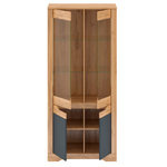 Casa si Gradina - Mobilier - Dulapuri si sifoniere - Dulapuri - Vitrina H, stejar craft auriu / gri grafit, FIDEL - Infinity.ro