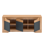 Casa si Gradina - Mobilier - Mese si birouri - Masute de cafea - Masuta RTV J, stejar craft auriu / gri grafit, FIDEL - Infinity.ro