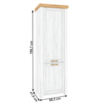 Casa si Gradina - Mobilier - Dulapuri si sifoniere - Dulapuri - Mobila cu polite V, stejar craft auriu / stejar craft alb, SUDBURY - Infinity.ro