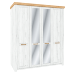 Casa si Gradina - Mobilier - Dulapuri si sifoniere - Dulapuri - Dulap cu spatiu pt. umerase Q, stejar craft auriu / stejar craft alb, SUDBURY - Infinity.ro