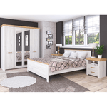 Casa si Gradina - Mobilier - Dulapuri si sifoniere - Dulapuri - Dulap cu spatiu pt. umerase Q, stejar craft auriu / stejar craft alb, SUDBURY - Infinity.ro