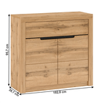 Casa si Gradina - Mobilier - Comode si corpuri - Comode - Scrin G, stejar wotan, TORONTA - Infinity.ro