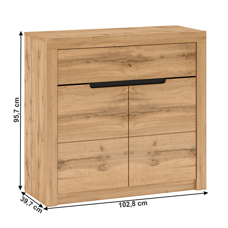 Casa si Gradina - Mobilier - Comode si corpuri - Comode - Scrin G, stejar wotan, TORONTA - Infinity.ro