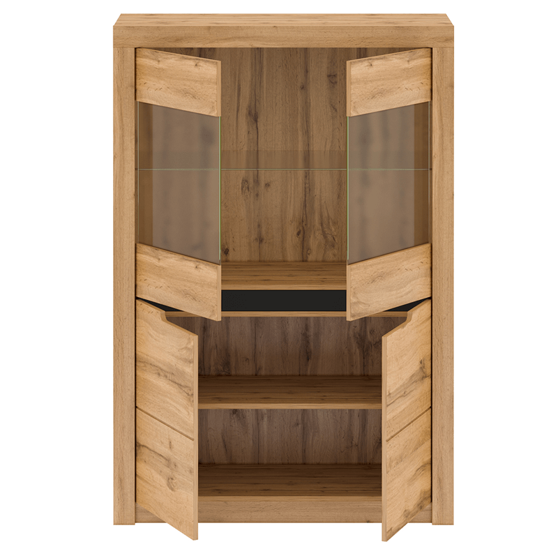 Casa si Gradina - Mobilier - Dulapuri si sifoniere - Dulapuri - Vitrina C, stejar wotan, TORONTA - Infinity.ro