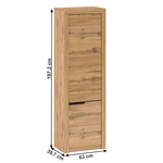 Casa si Gradina - Mobilier - Dulapuri si sifoniere - Dulapuri - Dulap cu polite V1, stejar wotan, dreapta, TORONTA - Infinity.ro